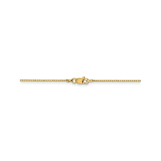 14k Yellow Gold Classic Box Chain Ankle Bracelet 14k Yellow Gold Classic Box Chain Ankle Bracelet